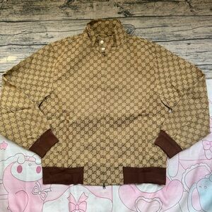 Men's Brown Patterned Jacket